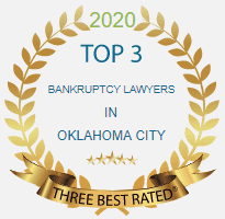 Three Best Rated 2020 Top 3 Bankruptcy Lawyers in Oklahoma City Badge